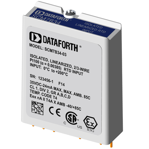 Нормализатор сигналов 2- или 3-проводного термометра сопротивленияD Dataforth B34-03