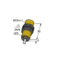TURCK Индуктивный датчик NI10-P18-Y1X